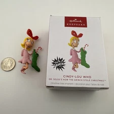 Hallmark Keepsake 2025 Cindy Lou Who Dr Seuss Grinch Stole Christmas Ornament