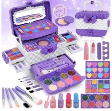 Kids Washable Makeup Kit Girl Toys for Gifts, Teensymic Toys for Girls Princess