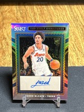 2024-25 Select Top Shelf Signatures Jared McCain Rookie RC Auto Silver Prizm