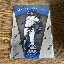 1997 Pinnacle Totally Certified - Larry Walker #24 Platinum Blue Dealer Promo