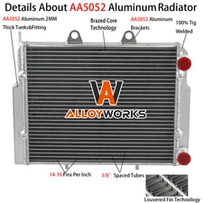 Aluminum Radiator Fits 2007-2017 Polaris RZR570 RZR800  RZR800S EFI Ranger RZR