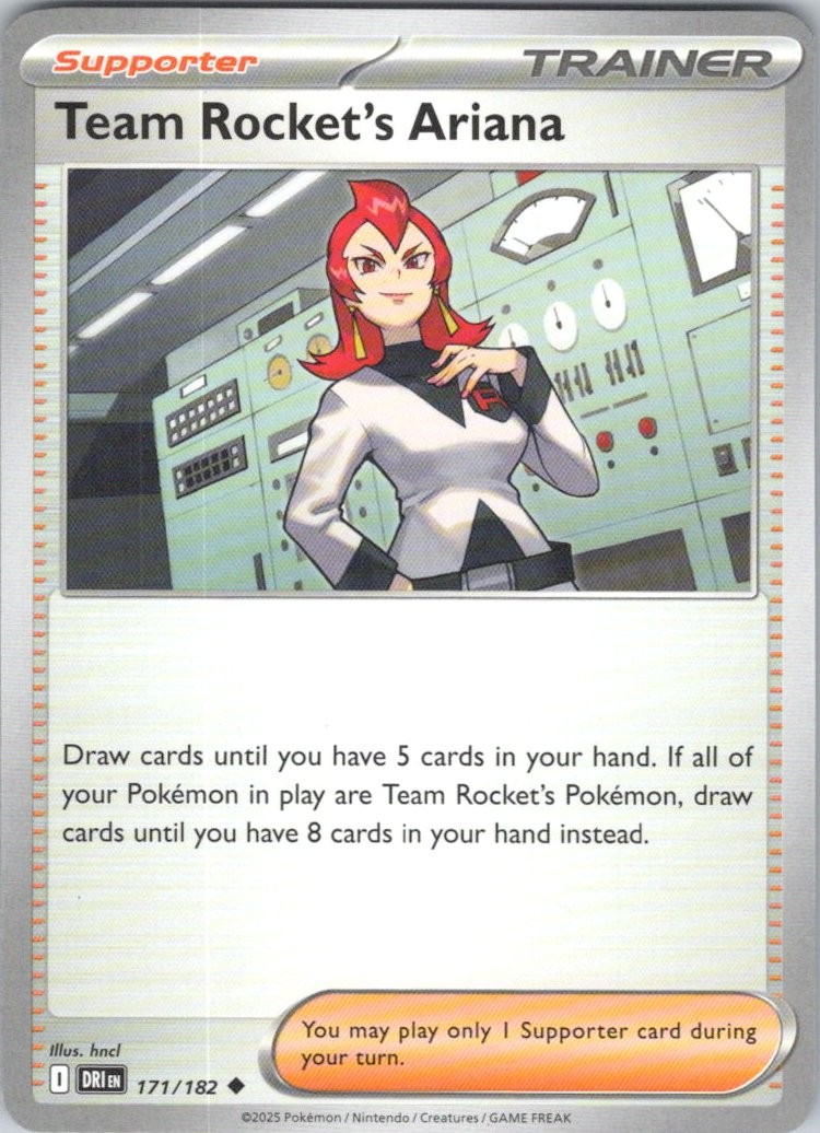 Team Rocket's Ariana - 171/182 #171/182 (LP) SV10: Destined Rivals DRI Pokemon