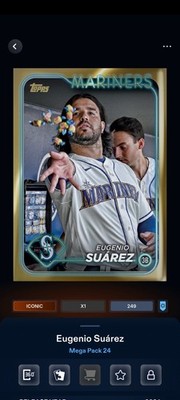 Topps Bunt 24 - Mega Pack '24 Eugenio Suarez Golden Mirror Iconic DIGITAL
