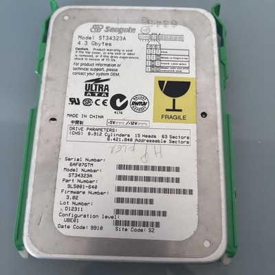 Seagate Medalist 4323 4.31 GB,Internal,4500 RPM,3.5'' (ST34323A) IDE Hard Drive