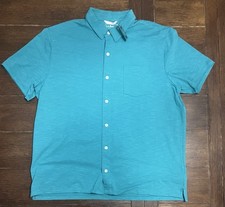 L.L. Bean Men's Lakewashed Performance Shirt Button up Short Sleeve L Reg NEW