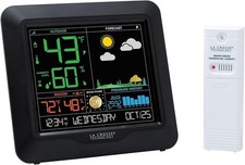 La Crosse Technology S84107-INT Color Forecast Weather Station Black