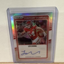 Leo Chenal 2025 Prizm AUTO SILVER Significant Signatures #SSI-LCL-Chiefs