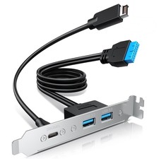 20Gbps USB3.2 Gen2x2 USB-C Front Panel Adapter, Motherboard Header Extension ...