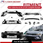 For 2021-2024 Kia K5 EX LX LXS Complete Bumper Grille Kit W/ Fog Lights