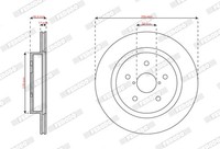 Ferodo Bremsscheiben Hinten BelüFtet FüR Subaru Outback BS BT Levorg BN