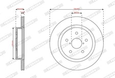 FERODO Bremsscheiben Hinten belüftet für Subaru Outback BS BT Levorg BN