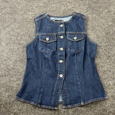 SANCTUARY By Anthropologie  Maritime Denim Vest Women's Size S 