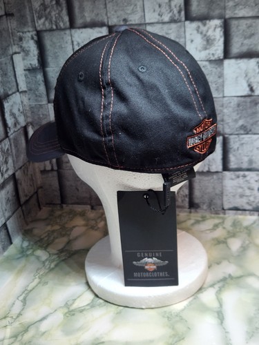 Harley-Davidson® Colorblocked New Era 39THIRTY Sombrero Negro 99446-16VM (S/M) - Imagen 3 de 5