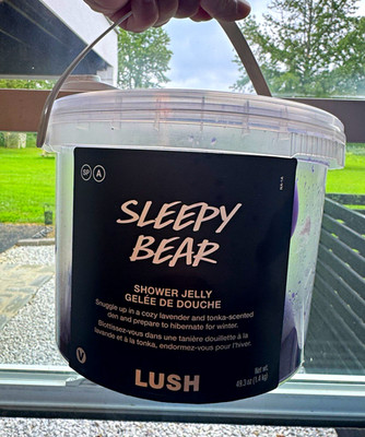 JUMBO Lush Sleepy Bear Vegan Shower Jelly Lavender Tonka 49.3 oz