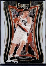 2024-25 Panini Select #390 Donovan Clingan Silver Prizm RC Trail Blazers