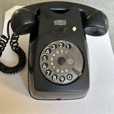 TELEFONO VINTAGE DA PARETE SIEMENS IN BACHELITE NERO