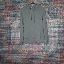 adidas womens heathered dark gray lightweight hoodie S