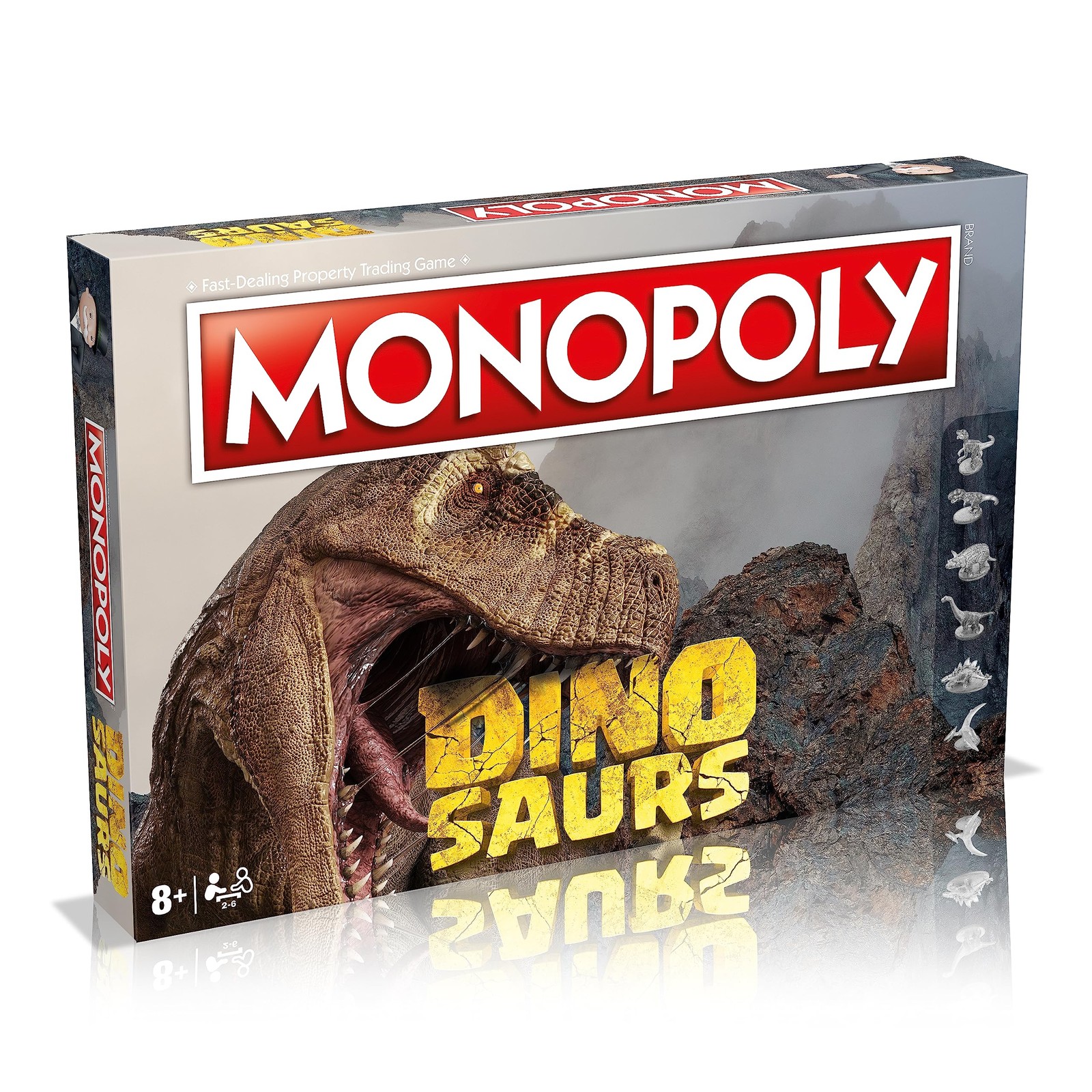 Monopoly Dinosaurs Board Game Advance to T Rex Velociraptor or Triceratops and 14790₽