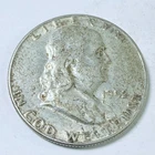 1952 US Franklin 90% Silver Half Dollar Circulated Coin #6503