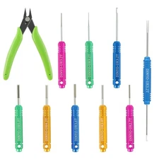 10Pcs Pin Extractor Tools Terminal Removal Tool Kit, Automotive/Electrical Re...