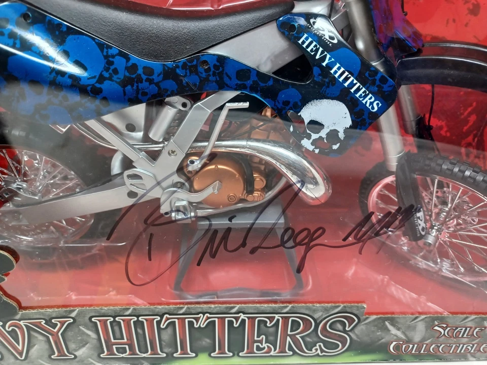 Toy zone Deegan Hevy Hitters collectible Replica in blue with signature - Image 3 of 3
