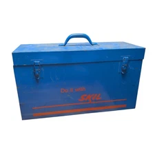 Vintage Skil Saw Case Metal For Worm Drive Circular Saw Box