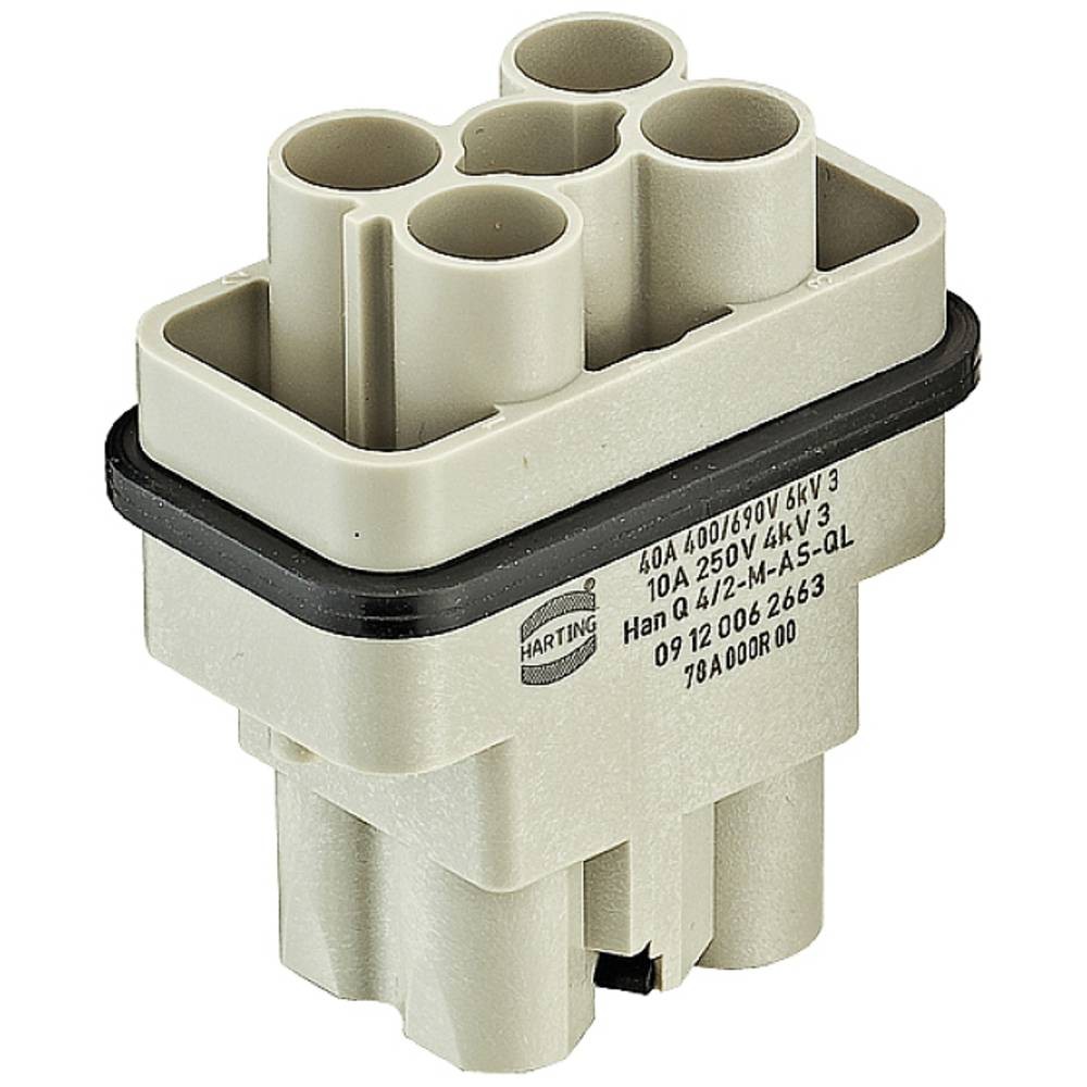 Insert mâle HARTING 09120062665 pour câblage d'armoire électrique et robotique