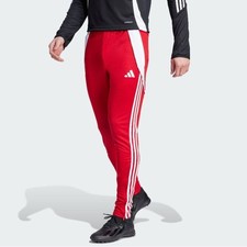 NWT Adidas Men's Tiro 24 Training Pants Size L Joggers Red White Pockets Soccer