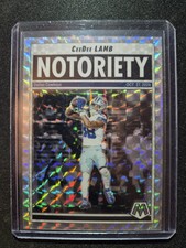 2025 Panini Mosaic Notoriety CeeDee Lamb #8 Silver Mosaic - Dallas Cowboys