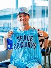 Sugar Land Space Cowboys Patriotic 4th of July Jersey: XL 07/03 In Hand