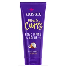 Aussie Miracle Curls Frizz Taming Curl Cream, for Curly Hair 6.8 fl oz