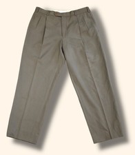 Trad Vintage Brooks Brothers 35x28 Olive Double Pleated Dress Trousers Pants ii