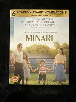 Minari Blu-ray Movie Steven Yeun Youn Yuh-Jung Slipcover Included
