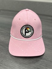 Puma X Arnold Palmer Hat Cap Pink One Size Adjustable Embroidered Rope 110