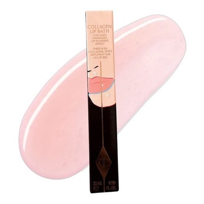 Charlotte Tilbury Collagen Lip Bath Refresh Rose High Shine Plumping Gloss NIB