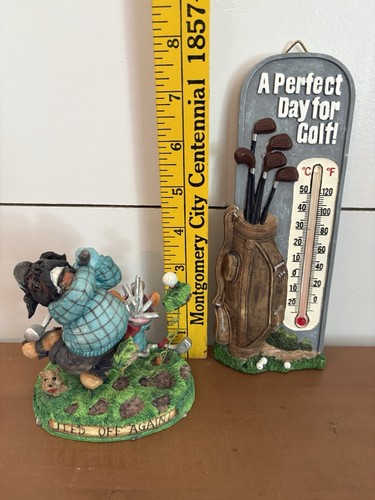Vintage Dog Gone Golf 97 Figur Teed Off Again David Olsen Vatertag Konvolut - Bild 13 von 13