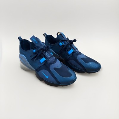 Size 12 Nike Air Max Infinity Black Laser Blue Silver Gray - Like New Condition