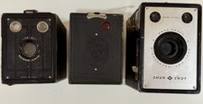 Vintage Camera Lot Untested 2 Brownies  1 Agfa Ansco Shur Shot