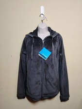  NWT COLUMBIA PLUSH PEAK FULL ZIP DARK GRAY HOODIE women's size XL