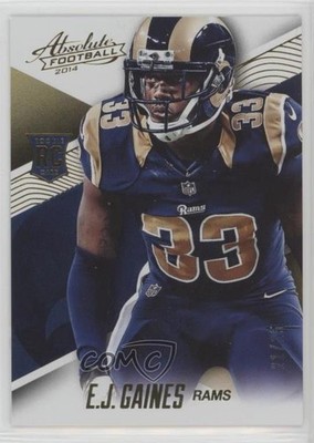 2014 Panini Absolute Spectrum Gold 21/25 EJ Gaines #137 Rookie RC 0f6