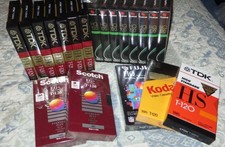 Blank VHS Tape Lot Of 20 New Sealed TDK FUJI SCOTCH