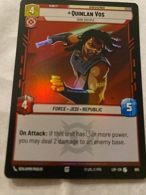 STAR WARS UNLIMITED LDF QUINLAN VOS Foil NM GLOBAL SHIPPING
