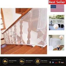 Child Safety Net - Secure 10ft x 2.5ft Mesh for Balcony  Stair Rails