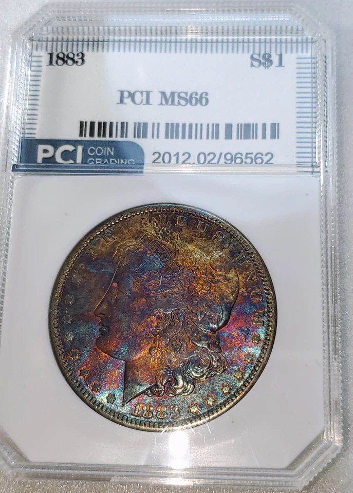 1883-P MORGAN Silver DOLLAR PC MS!!66  Amazing Toned  - Image 2 of 4