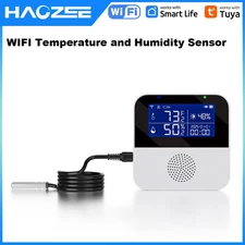 Tuya Smart WIFI Temperature and Humidity Sensor with Backlight LCD Display Indoo