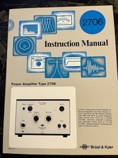 Bruel & Kjaer INSTRUCTION MANUAL 2706 English  ORIGINAL