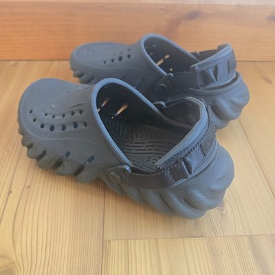 Crocs Unisex Adult Echo Clogs Black Slip On Shoes Comfort Men's 5 Women's 7