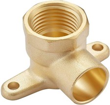 1/2-Inch Brass Drop Ear 90-Degree Elbow, 1/2" Sweat x 1/2" Female NPT