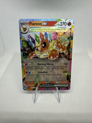 Pokémon TCG Flareon EX  14/131 Prismatic Evolutions Double Rare Holo NM!