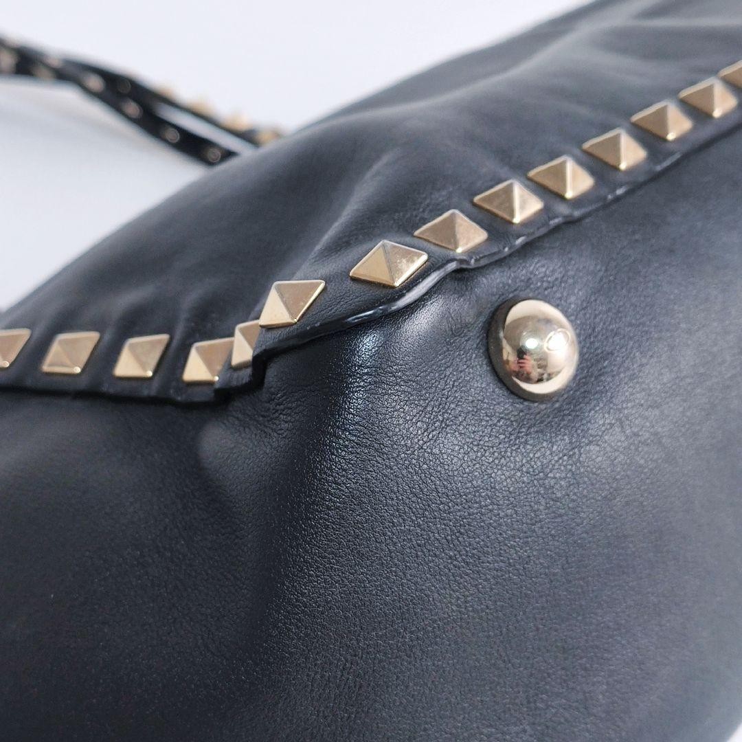 Valentino Garavani Black 2Way Shoulder Bag with Studs, Excellent Used Condition thumbnail 8